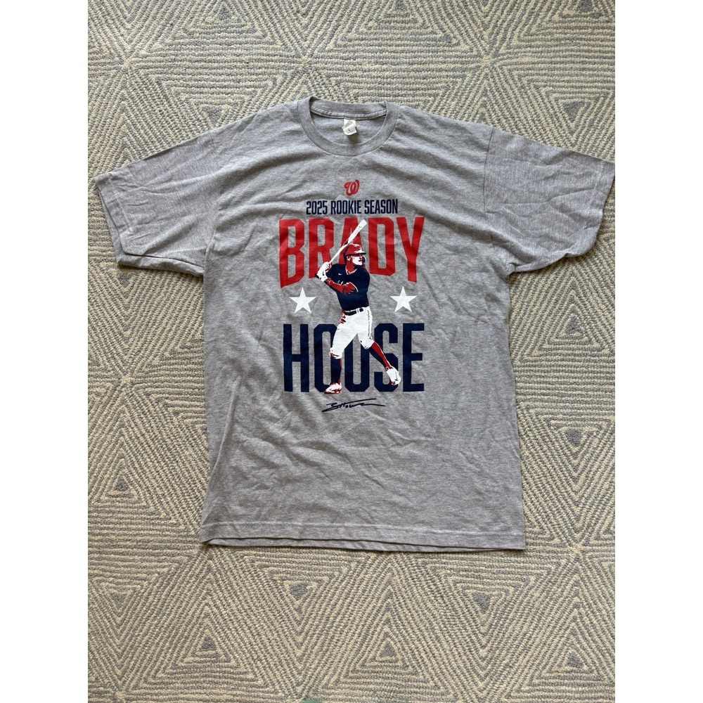 Washington Nationals Brady House Rookie‎ Season T-Shirt - Gray - Large